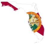 Florida Map Flag