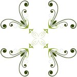 Floral geometric pattern vector illustration