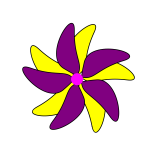 Flower - Purple and Yellow