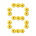 Flowery number eight