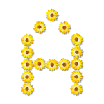 Flowery A letter