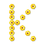 Yellow letter K