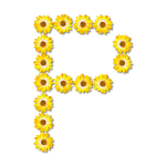 Flowery P letter