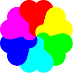 Flowerheart spectrum colors