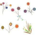 Painted flowers