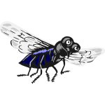 Fly insect vector image