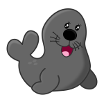 Vector clip art of seal