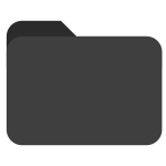 Folder icon grey color
