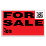 For Sale Sign With QR Code