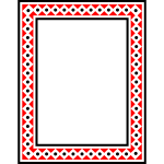 Frame Colour rectangular red