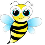 Bee with big eyes