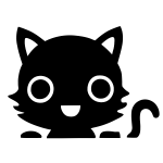 Friendly kitten icon