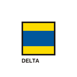 Gran Pavese flags, Delta flag