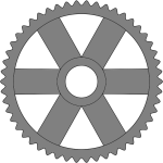 Gray cogwheel