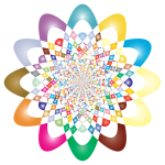 Prismatic colorful vortex vector image