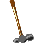 Blacksmith hammer vector graphics