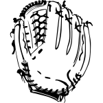 Vector graphics baseball glove