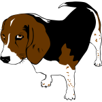 Beagle dog vector clip art