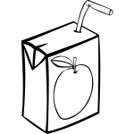 Apple Juice Box Vector Image
