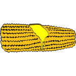Vector drawing of corn