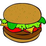 Burger vector illustration