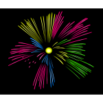 Fireworks vector drawing