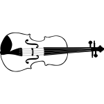 Vector graphics of violin