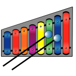 Vector illustration of xylophone