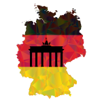 Germany Map Flag 3