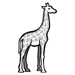 Download Walking Giraffe Silhouette Free Svg PSD Mockup Templates