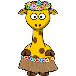 Hawaii giraffe vector image