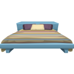 Glitch Simplified Bed Stripy