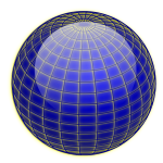 Vector clip art of shiny globe