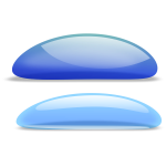 Blue and light blue droplets vector clip art