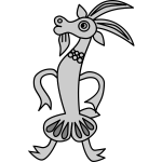 Cartoon goat symbol