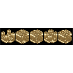 Gold 3D Isometric Jesus Typography