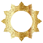 Gold decorative frame