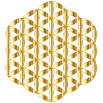 Gold Flower Of Life No Background