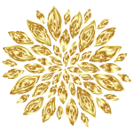 Gold Flower Petals Variation 2