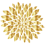 Gold Flower Petals Variation 3