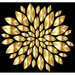Gold Flower Petals With Background