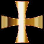 Gold Maltese Cross