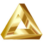 Gold Penrose Triangle
