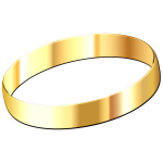 Golden wedding ring