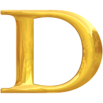 Gold typography D