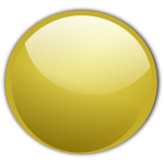 Glossy gold vector button