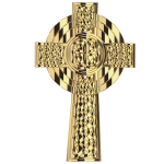 Golden Celtic Cross 4