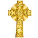 Golden Celtic Cross 5