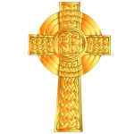 Golden Celtic Cross 7
