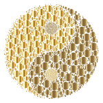 Golden Circles Yin Yang No Background